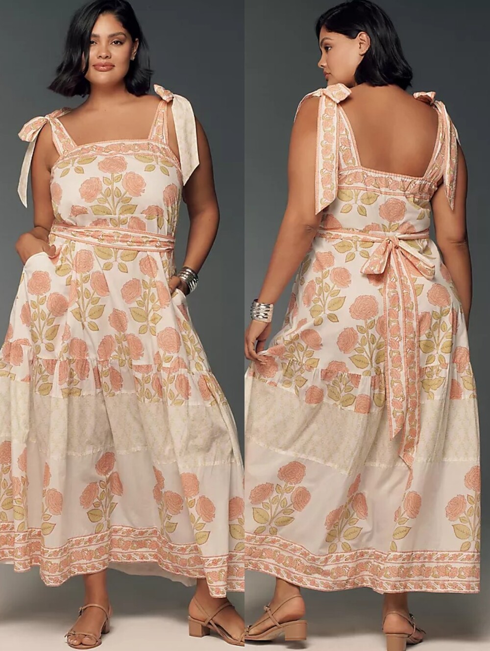 NWT Anthropologie Sue Sartor Tie Shoulder Sundress